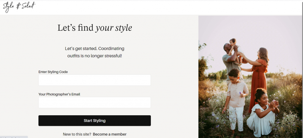 style and select online coordination tool